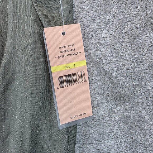 Nanette Lepore Top Womens Small Green Prairie Sage Sweet Romance Sleeveless Vest - Picture 3 of 11